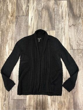 Sweater Project Knit Cardigan Black Sz S
